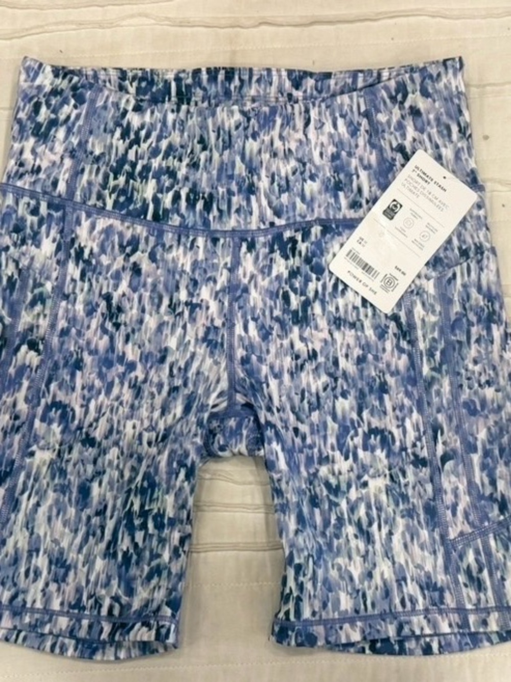 Athleta Blue NWT Multi-Pattern Performance Bike Shorts